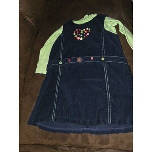 Sophie rose cord dress with buttons and undershirt size 3t